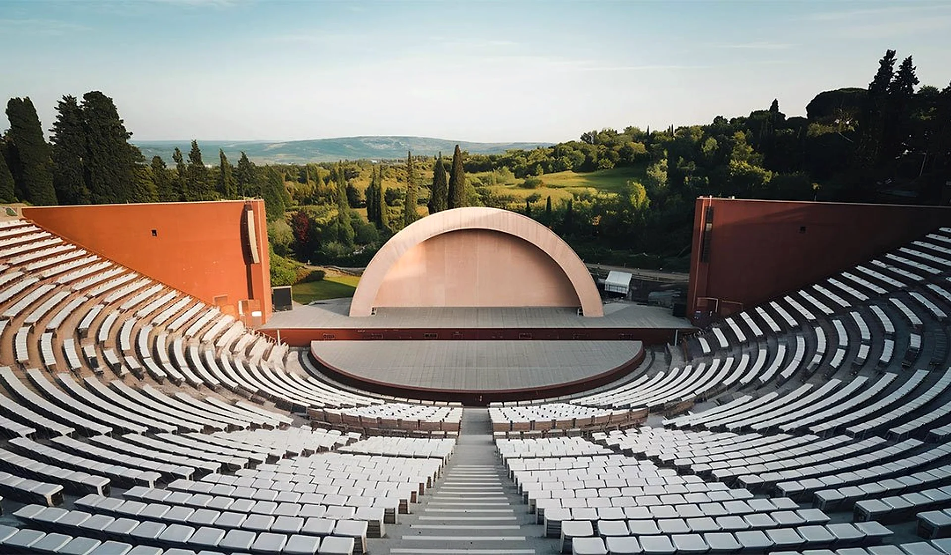 Open-air amphitheatre at the Bricks Marvella clubhouse